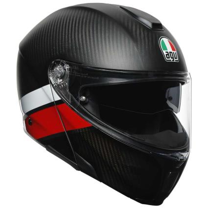 Capacete Modular Sportmodular Multi Mplk 2XS Layer Carbon / Red / White