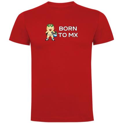 Camiseta De Manga Curta Born To Mx L Red