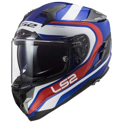 Capacete Integral Ff327 Challenger 2XS Fusion / Blue Red