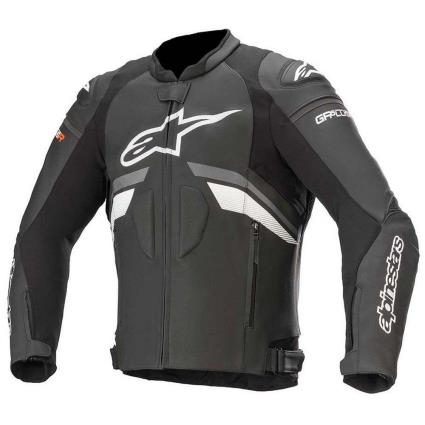 Casaco Gp Plus R V3 Leather 50 Black / Dark Grey / White