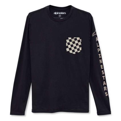Camiseta De Manga Comprida Check S Black