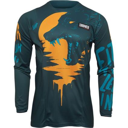 Jersey Manga Comprida Pulse Counting Sheep 2XS Teal / Tangerine
