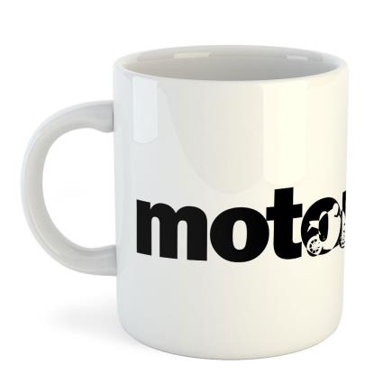 Caneca Word Motorbike 325ml One Size White