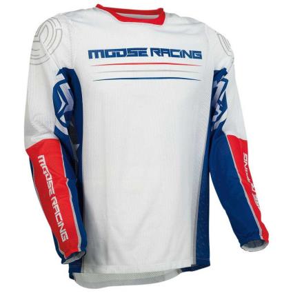 Jersey Manga Comprida Sahara F21 3XL Red / White / Blue