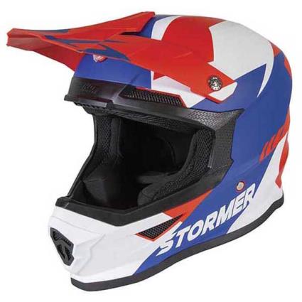 Capacete Motocross Force Squad L Blue / Red
