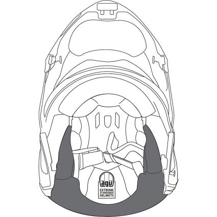Sportmodular Cheek Pads 3XL Black