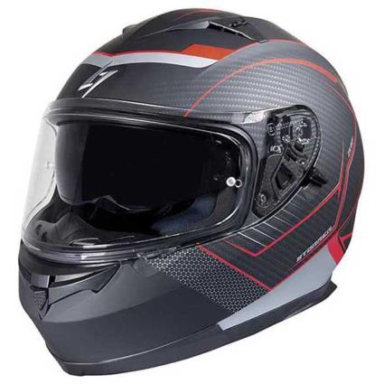 Capacete Integral Zs-801 Miles M Black / Red Metal Matt