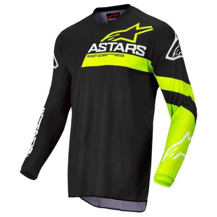 Camiseta De Manga Comprida Fluid Chaser S Black / Fluo Yellow