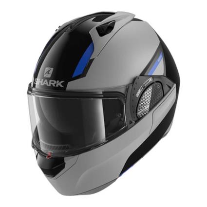 Capacete Modular Evo Gt L Black / Silver / Blue