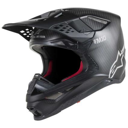 Capacete Motocross S-m10 Solid XL Carbon