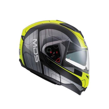 Capacete Modular Md200 Goreme XL Black / Gray / Yellow Fluo