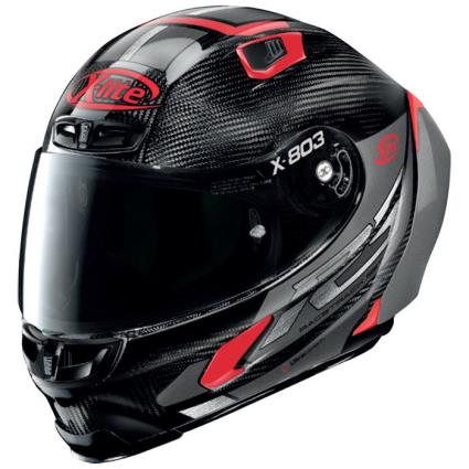 Capacete Integral X-803 Rs Ultra Carbon Skywarp L Carbon / Grey / Red