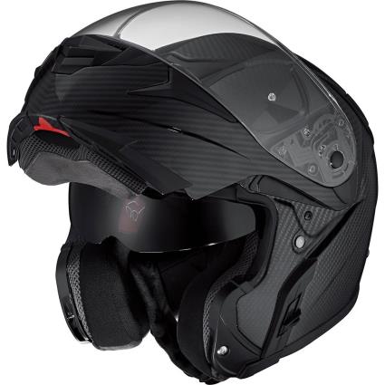 Capacete Modular Carbon Travel Ii L Black