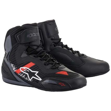 Zapatilhas Motocicleta Faster 3 Rideknit EU 43 Black / Grey / Bright Red