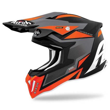 Capacete Motocross Strycker Axe L Orange Matt