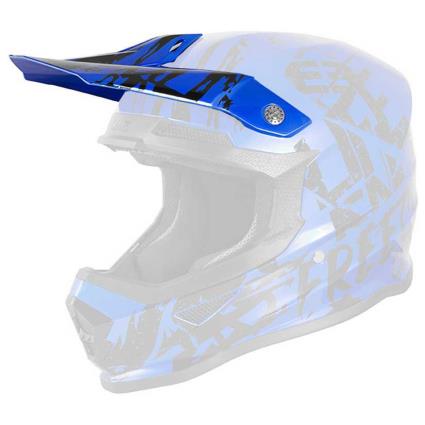 Peak With Screw Kit Xp-4 Maniac One Size Blue Chrome / Black Glossy