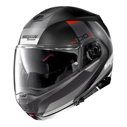 Capacete Modular N100-5 Hilltop N-com L Flat Black / Grey