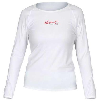 Camiseta Feminina De Manga Comprida Uv 300 Loose Fit 3XL White