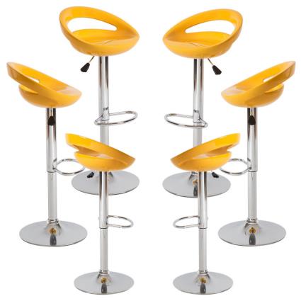 Pack 6 Bancos Onis Basic - Amarelo