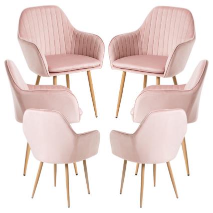 Pack 6 Cadeiras Chic - Rosa