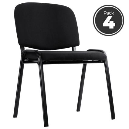 Pack 4 Cadeiras Ofis - Preto