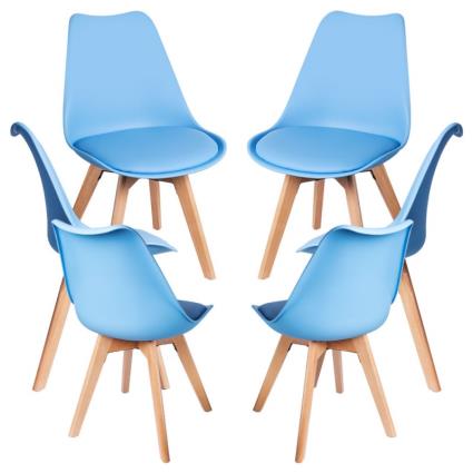 Pack 6 Cadeiras Synk Basic - Azul claro