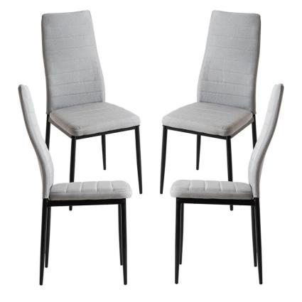 Pack 4 Cadeiras Lauter Tecido - Cinza