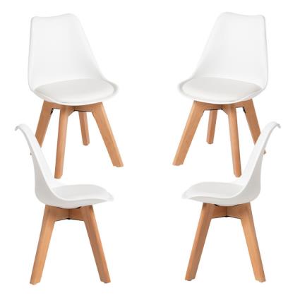 Pack 4 Cadeiras Synk Kid (Infantil) - Branco