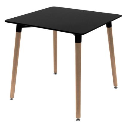 Mesa Tower Quadrada 80 cm - Preto