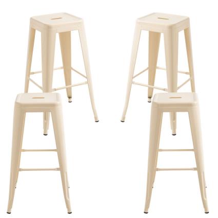 Pack 4 Bancos Torix Altos - Beige