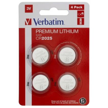 PILHAS CR2025 3V LITHIUM PACK 4