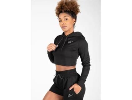 Top Con Capucha Pixley Negro - Sudaderas Con y Sin Capucha para Mujer