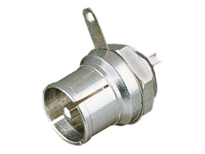 Ficha Coaxial Macho p/ Painel