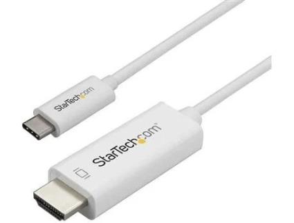 CABLE 3M USB-C HDMI 4K BLANCO