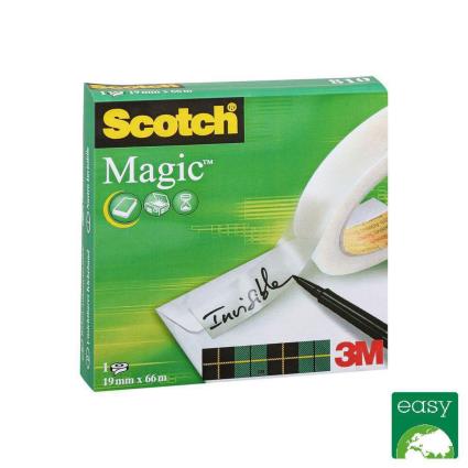 Fita Invisível para Escritório Magic™, Transparente, 19 mm x 66 m