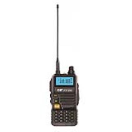 Estação de VHF / UHF de banda dupla portátil  FP00 136-174 e 400-440 MHz preto, VOX, 128 canais, Programa de Digitalização, lanterna, rádio FM, T.O.T, Repetidor