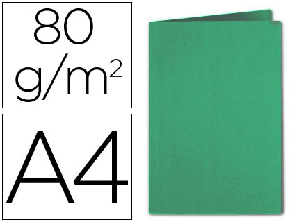 Classificador  de Cartolina Din A4 Verde Escuro 80g