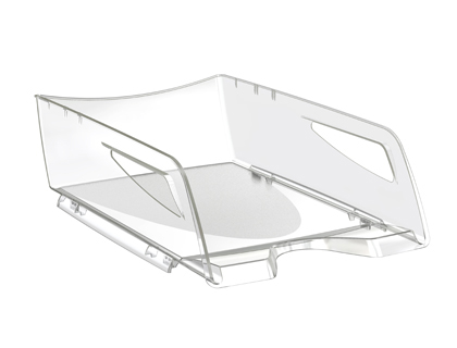 Tabuleiro de secretária em plástico Maxi 386x270x115mm Transparente
