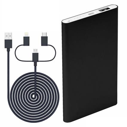 Powerbank BLP7100 4000mAh 5V/1A + Cabo (Preto) - 