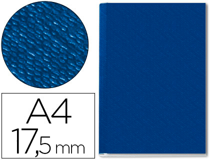 Capa De Encadernação Lombada 17,5mm A4 Rígida Channel Azul 10 Unidades