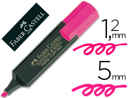 Marcador Fluorescente Faber Textliner 48-07 Rosa 10 Unidades