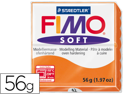 Pasta Modelar  Soft 56gr Laranja Staedtler