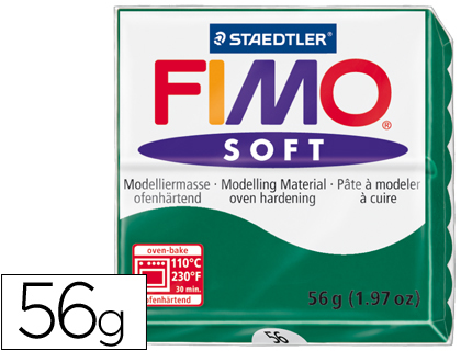 Pasta Modelar  Soft 56gr Verde Esmeralda Staedtler