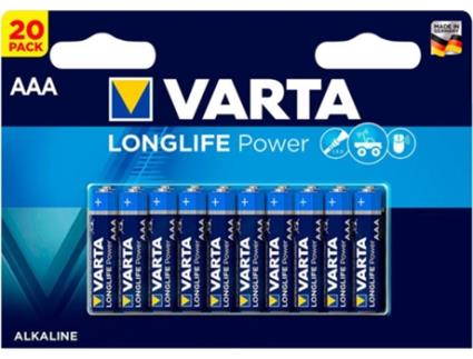 PILHA  LONG LIFE POWER AAA LR03 PACK 20 UN