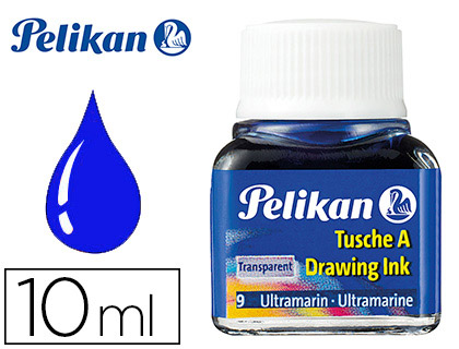Tinta Da China  Frasco 10ml Azul Ultramar