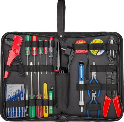 Kit Profissional com 20 Ferramentas p/ Electrónica - 