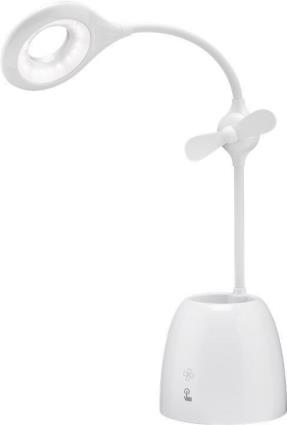 Candeeiro LED com Ventoinha + Porta Canetas - 