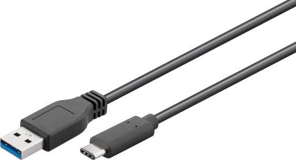 Cabo USB 3.0 A -> USB-C Macho (50cm)