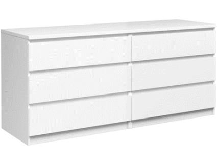 Cómoda  Branco (Laminado Lacado - 153.8x70.1x50 cm)