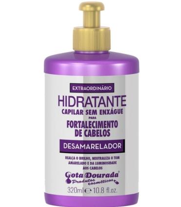 Extraordinario Hidratante Capilar Sem Enxague Fortalecimento de Cabelos Desamarelador 320Ml